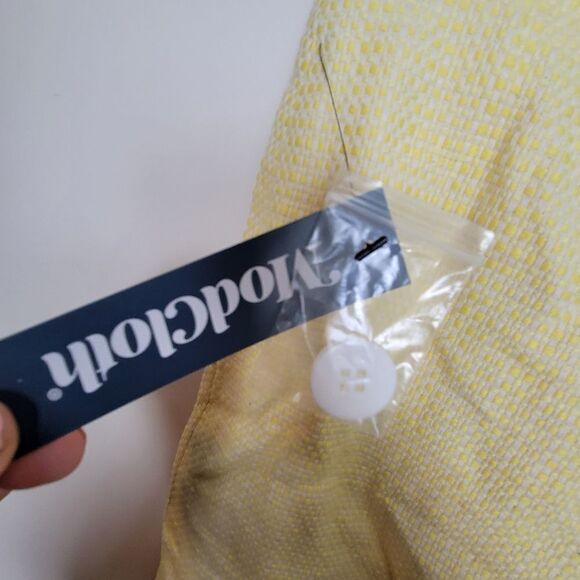 Modcloth The Day is Calling Mini Skirt Yellow Vintage Style Size 8 - Picture 3 of 7